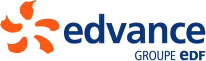 Logo Edvance (groupe EDF), client INDY GAMES